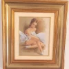 Pamono Pittis, Couple of Dancers, 1983, Oil on Canvases, Framed, Set of 2> Impressionist