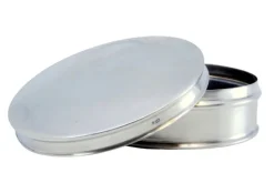 Outlet Pamono Plain Silver Box for Circular Rosary
