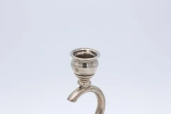 New Pamono Plain Silver Candlesticks, Set of 2