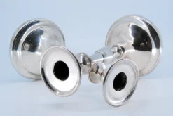 Pamono Plain Silver Candlesticks, Set of 2><noscript><img width=