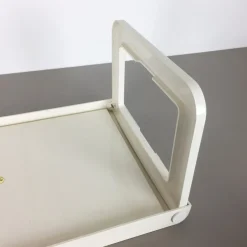 Pamono Plastic White Bed Tray Table by Luigi Massoni for Guzzini, 1980s><noscript><img width=
