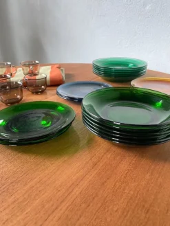 Pamono Plates and Cups Set from Duralex, 1960s, Set of 43><noscript><img width=