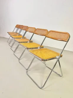 Outlet Pamono Plia Folding Chairs by Giancarlo Piretti for Castelli, 1970s, Set of 6