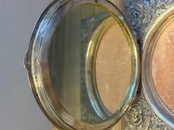 Pamono Pocket Powder Compact in Sterling Silver, 1890s><noscript><img width=