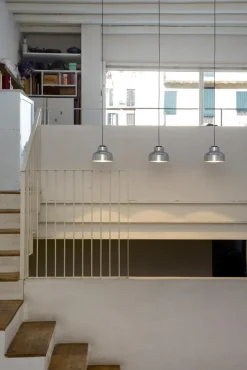 Pamono Polished Aluminum M64 Pendant Lamp by Miguel Mila><noscript><img width=