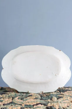 Outlet Pamono Polychrome Dish with Cornucopia by Rouen Faience, 1740s