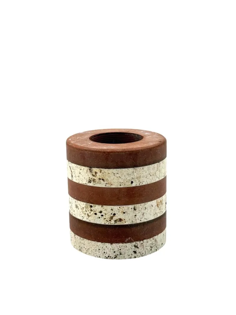 Clearance Pamono Polychrome Marble Candleholder from Fratelli Mannelli, Italy, 1970s