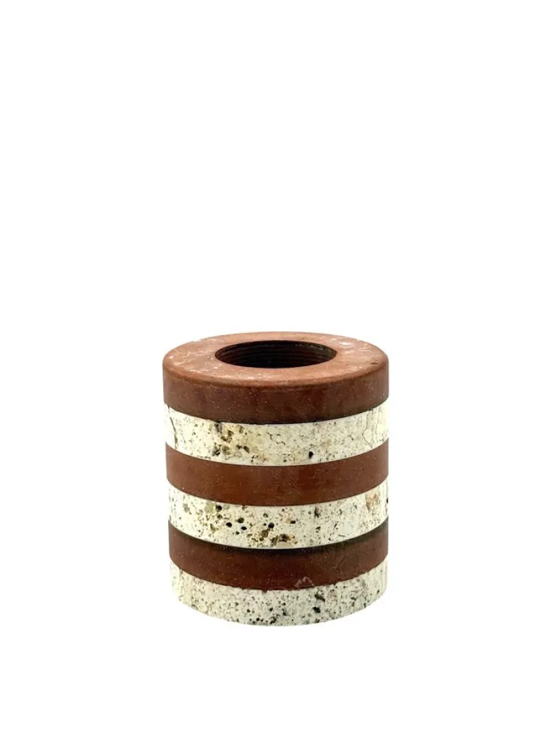 Clearance Pamono Polychrome Marble Candleholder from Fratelli Mannelli, Italy, 1970s