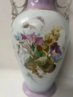 Online Pamono Polychrome Porcelain Vases, 19th Century, Set of 2