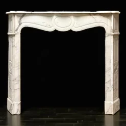 Best Pamono Pompadour Marble Fireplace, 1900