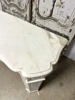 Best Pamono Pompadour Marble Fireplace, 1900
