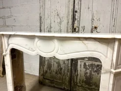 Best Pamono Pompadour Marble Fireplace, 1900