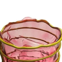 Pamono Pompitu II Vase - Clear Light Fuchsia And Matt Dust Green by Gaetano Pesce for Fish Design><noscript><img width=