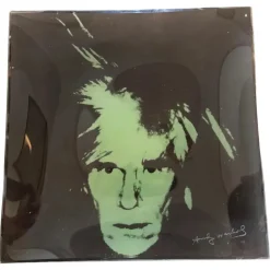 Outlet Pamono Pop Art Andy Warhol Self Portrait Square Glass Tray from Rosenthal, 1990s