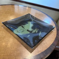 Outlet Pamono Pop Art Andy Warhol Self Portrait Square Glass Tray from Rosenthal, 1990s