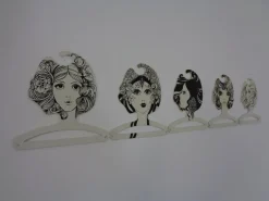 Pamono Pop Art Plastic Coat Hangers, 1960s, Set of 5> Racks, Hooks & Valets