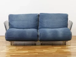Hot Pamono Pop Sofa in Denim by Piero Lissoni for Kartell