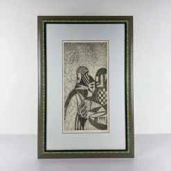 Pamono Popy, Composition, 1972, Etching> Mid-Century