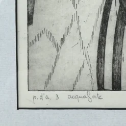 Pamono Popy, Composition, 1972, Etching> Mid-Century