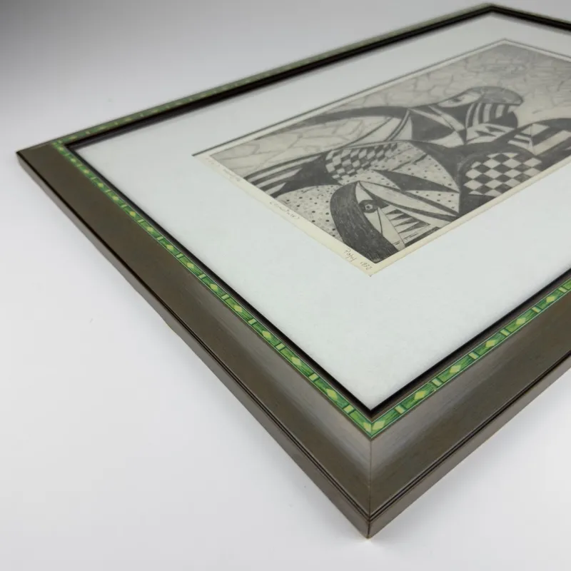 Pamono Popy, Composition, 1972, Etching> Mid-Century