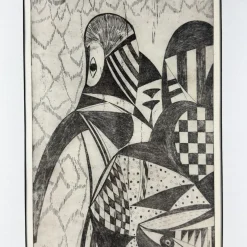 Pamono Popy, Composition, 1972, Etching><noscript><img width=