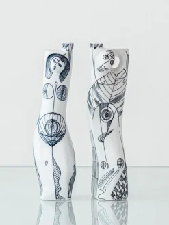 Sale Pamono Porcelain Anthropomorphic Figural Vases by Sargadelos, 2000s, Set of 2