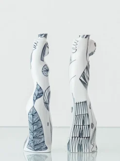 Sale Pamono Porcelain Anthropomorphic Figural Vases by Sargadelos, 2000s, Set of 2