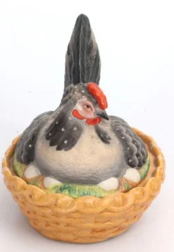 Best Pamono Porcelain Chicken Dish, 1890s