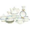 New Pamono Porcelain Coffee & Tea Service from KPM, Germany, 1834-1837, Set of 11