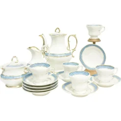 New Pamono Porcelain Coffee & Tea Service from KPM, Germany, 1834-1837, Set of 11