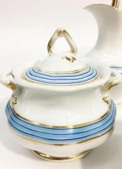 New Pamono Porcelain Coffee & Tea Service from KPM, Germany, 1834-1837, Set of 11