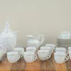 Clearance Pamono Porcelain Coffee Service by O. Castro for Dolmen, Galicia, Spain, 1950s, Set of 27
