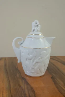 Clearance Pamono Porcelain Coffee Service by O. Castro for Dolmen, Galicia, Spain, 1950s, Set of 27