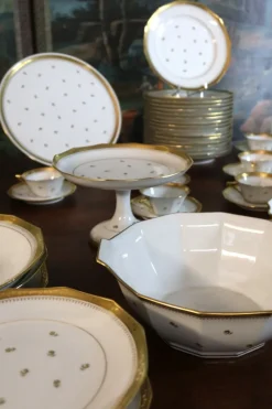 Pamono Porcelain Dinner Service from Limoges, 1950s, Set of 109><noscript><img width=