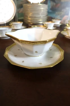 Pamono Porcelain Dinner Service from Limoges, 1950s, Set of 109><noscript><img width=
