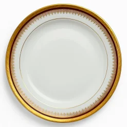 Outlet Pamono Porcelain Dinner Service with Red and Gilt Decor from Limoges, 1980s, Set of 54