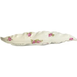 Online Pamono Porcelain Dish with Roses, Limoges, France, 1970s