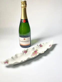 Online Pamono Porcelain Dish with Roses, Limoges, France, 1970s