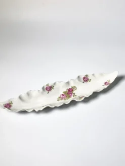Online Pamono Porcelain Dish with Roses, Limoges, France, 1970s