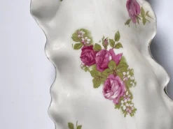 Online Pamono Porcelain Dish with Roses, Limoges, France, 1970s