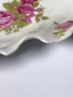 Online Pamono Porcelain Dish with Roses, Limoges, France, 1970s