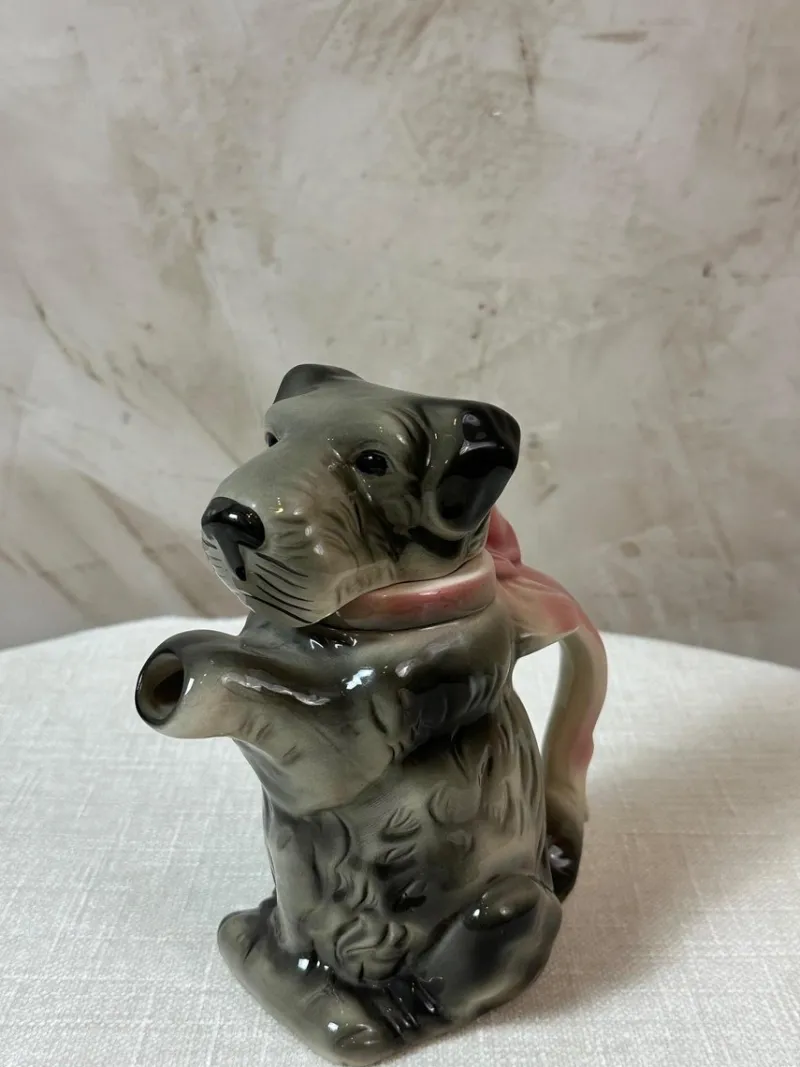 Online Pamono Porcelain Dog Teapot, 1950s