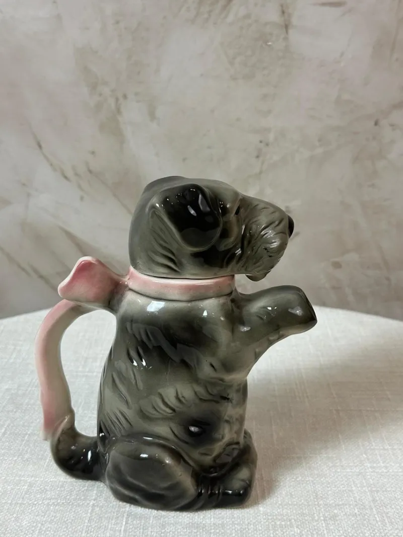 Online Pamono Porcelain Dog Teapot, 1950s