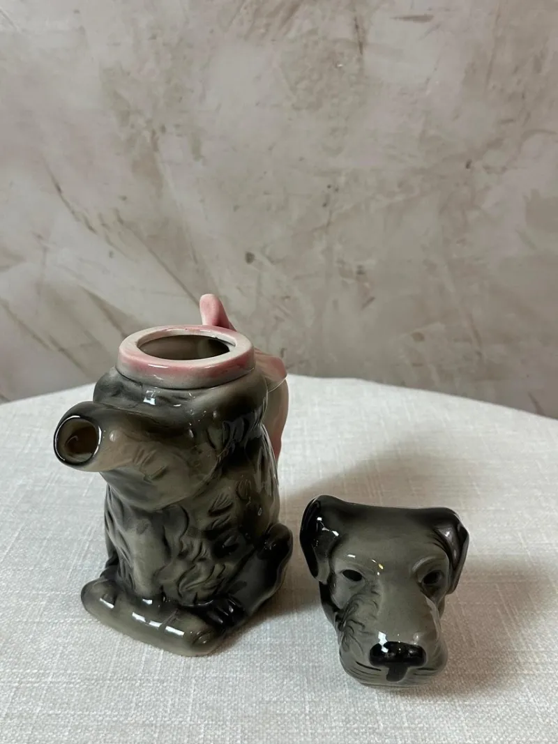 Online Pamono Porcelain Dog Teapot, 1950s