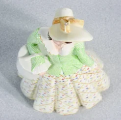 Pamono Porcelain Figurine of Lady from Keramos, Turin, Italy, 1900s><noscript><img width=