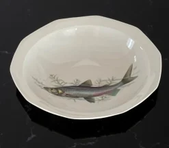 Pamono Porcelain Fish Service with Soup Tureen and Bowl by Winterling Marktleuthen, Bavaria, Germany, 1970s, Set of 15><noscript><img width=