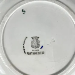 Pamono Porcelain Fontainebleau Salad Bowl from Gien, 1920s