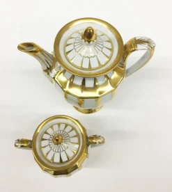 Sale Pamono Porcelain Grecque Coffee & Sugar Box from Fürstenberg, Athena, Set of 2