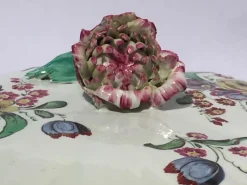 Pamono Porcelain Lidded Tureen with Floral Decor by Richard Ginori, Italy, 18th Century><noscript><img width=