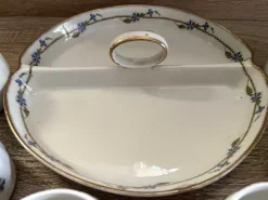 Pamono Porcelain Limoges Cream Pots by Théodore Haviland, 1900, Set of 6><noscript><img width=